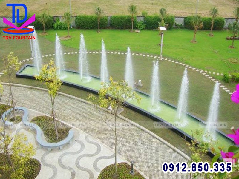 Đài phun nước lắp khuôn viên khu công nghiệp