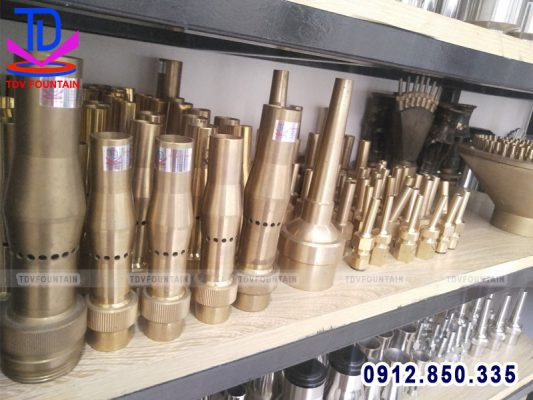 Đầu phun nước chất liệu đồng không gỉ
