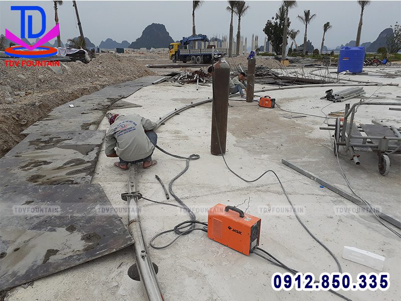 Gia công lắp đặt hệ thống đường ống tại công trình