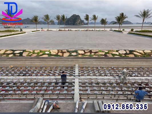 Thi công lắp đặt thiết bị đài phun nước âm sàn
