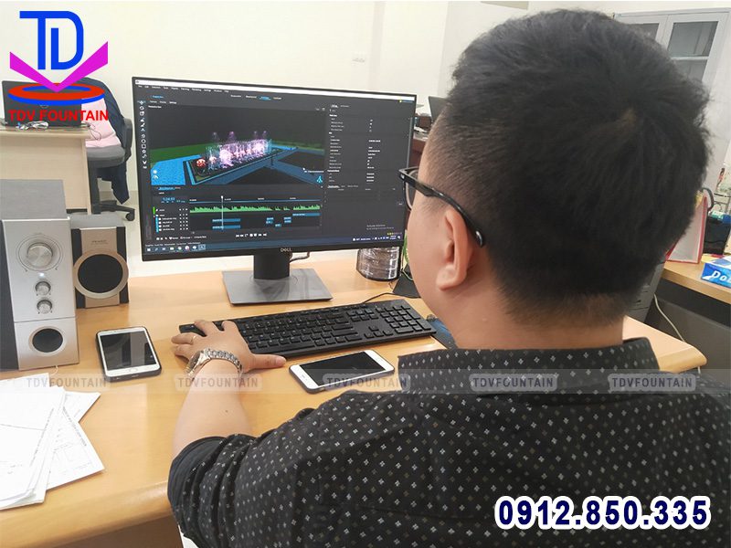 Thiết kế dựng phim mô phỏng nhạc nước 3D