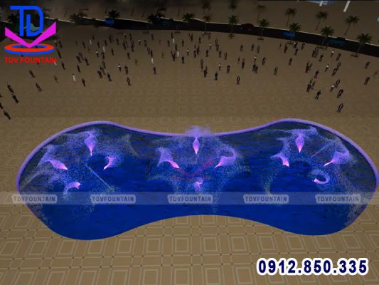 Thiết kế dựng phim nhạc nước 3D tại Tuần Châu