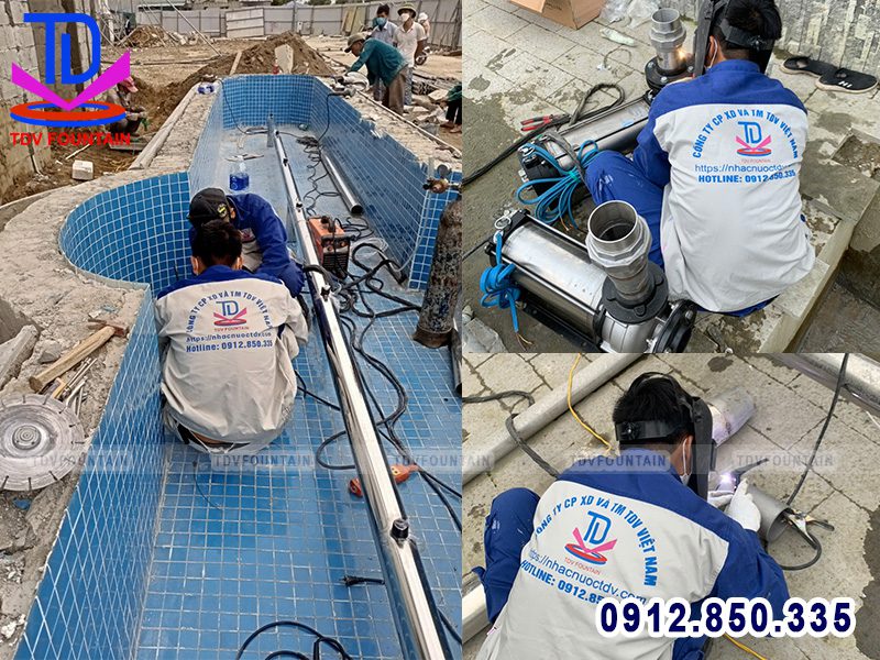 Thiết kế thi công đài phun nước bể dài