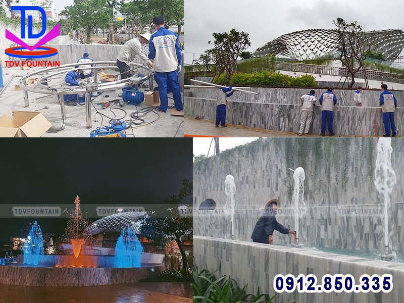 Thiết kế thi công đài phun nước công viên Apec - Đà Nẵng