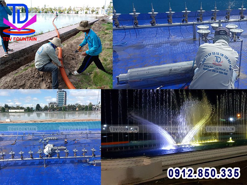 Thiết kế thi công nhạc nước quảng trường Hồng Ngự - Đồng Tháp