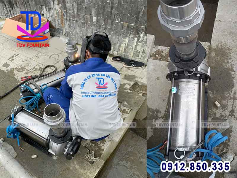 Lắp đặt máy bơm chìm trục ngang Shakti 1