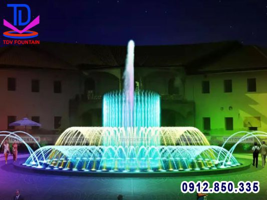 Nhạc nước nghệ thuật bể tròn đường kính 10m
