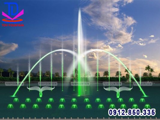 Nhạc nước nghệ thuật phao nổi trên sông hồ
