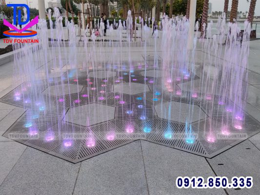 Thiết kế sàn nhạc nước cho khu vui chơi