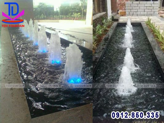 Đài phun nước mini lắp cho bể dài