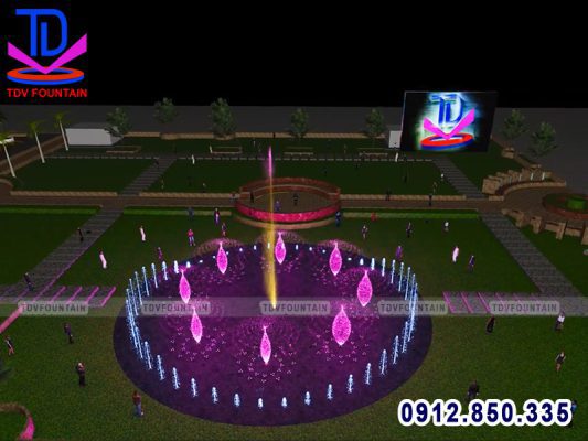 Dựng phim nhạc nước âm sàn dự án Heritage resort