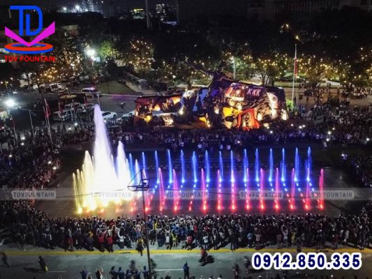 Lắp đặt nhạc nước âm sàn cho quảng trường