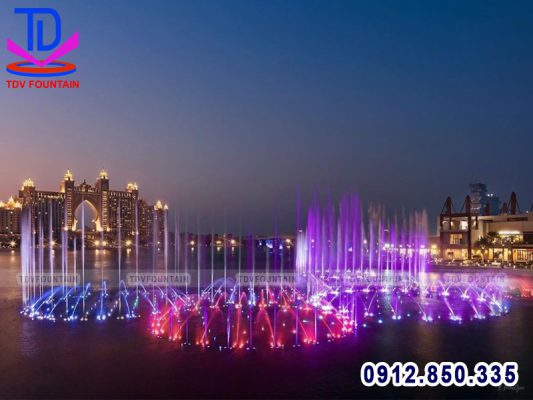 Lắp đặt nhạc nước phao nổi cho khu đô thị
