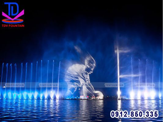 Lắp đặt vòi phun tạo màng nước chiếu lazer