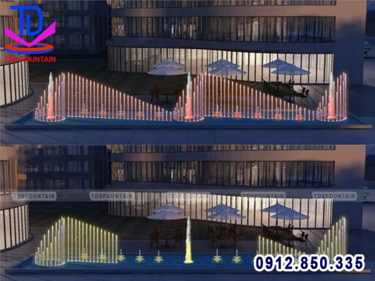 Lập trình nhạc nước cho bể chữ nhật
