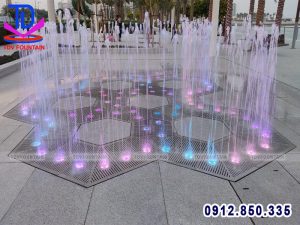 Nhạc nước âm sàn lắp đặt tại công viên
