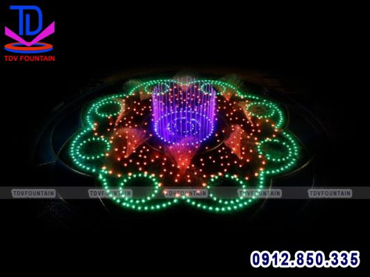 Thi công nhạc nước bể tròn lắp cho quảng trường