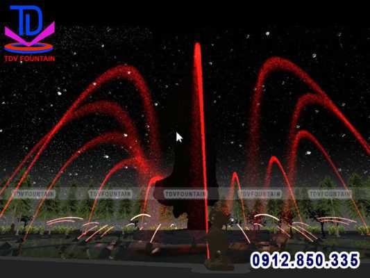 Thiết kế các hiệu ứng phun nước cho nhạc nước đền Hùng