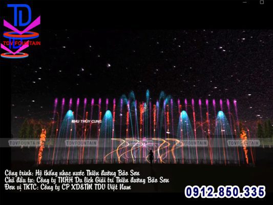 Thiết kế cải tạo sửa chữa hệ thống nhạc nước Thiên đường Bảo Sơn