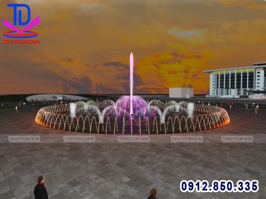 Thiết kế nhạc nước âm sàn quảng trường Phổ Yên - Thái Nguyên