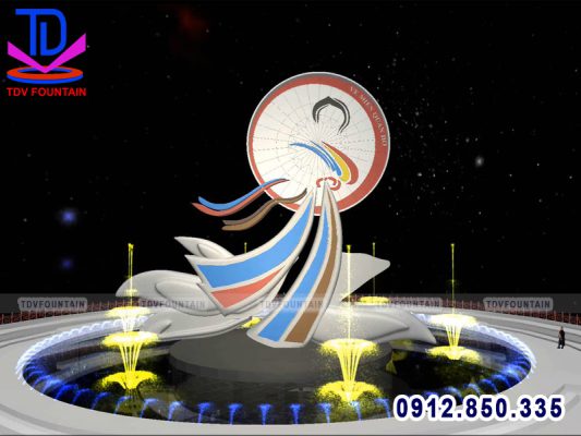 Thiết kế nhạc nước cho biểu tượng quan họ Bắc Ninh