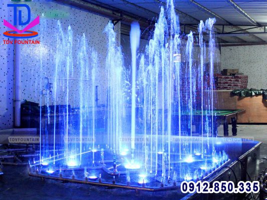 Thiết kế nhạc nước mini hình vuông