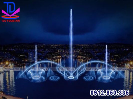Thiết kế nhạc nước phao nổi cho hồ nước lớn