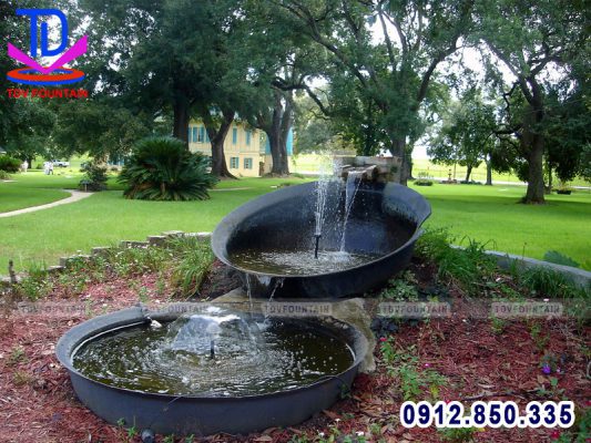 Tự làm đài phun nước tiểu cảnh cho sân vườn