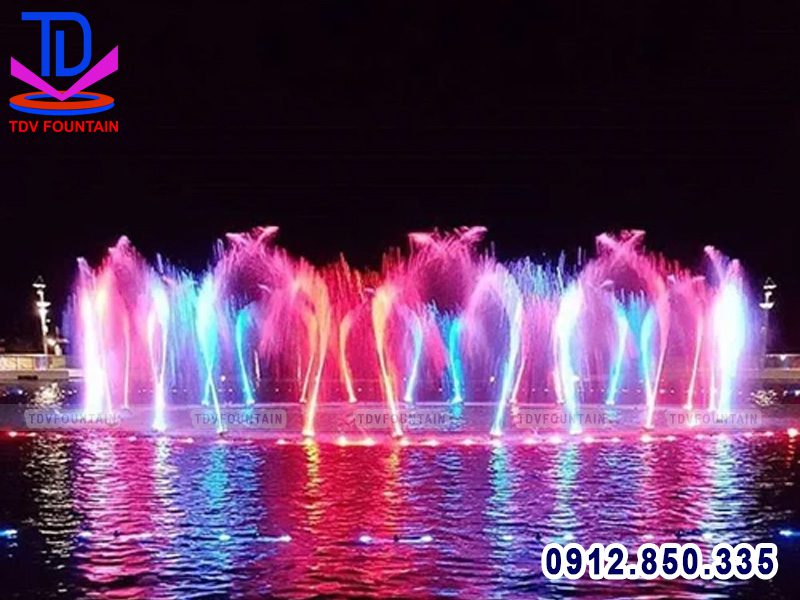 Vòi phun múa vẫy lắp cho nhạc nước