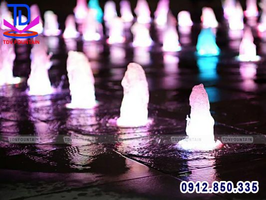 Đài phun nước âm sàn lập trình theo nhạc