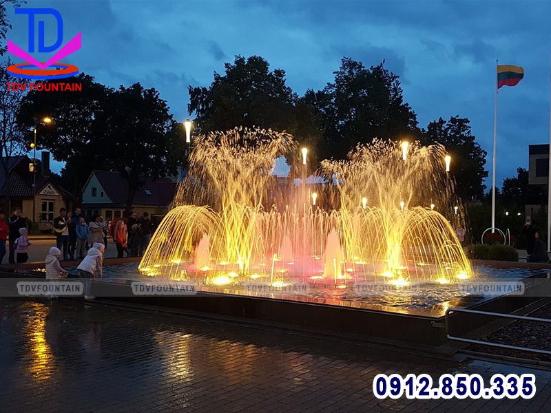 Lắp đặt nhạc nước cho quảng trường thành phố