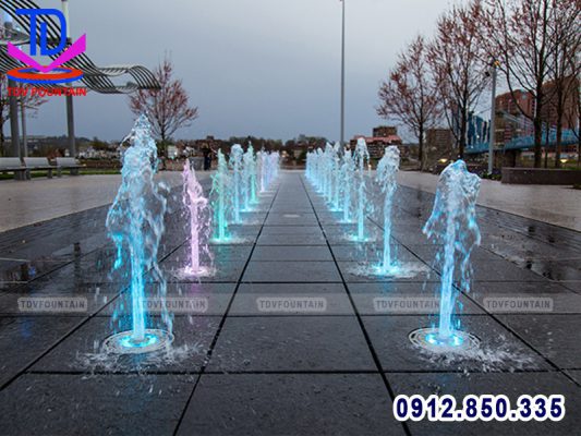 Nhạc nước âm sàn lắp cho khu đô thị