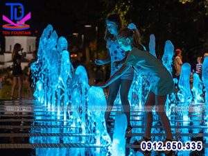 Nhạc nước âm sàn lắp cho khu vui chơi