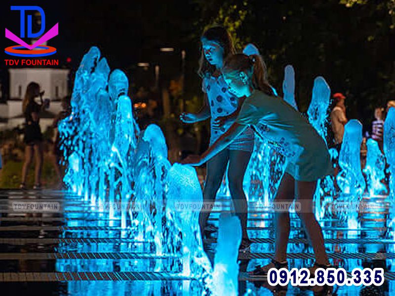 Nhạc nước âm sàn lắp cho khu vui chơi