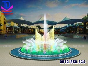 Nhạc nước bể tròn lắp cho quảng trường thành phố