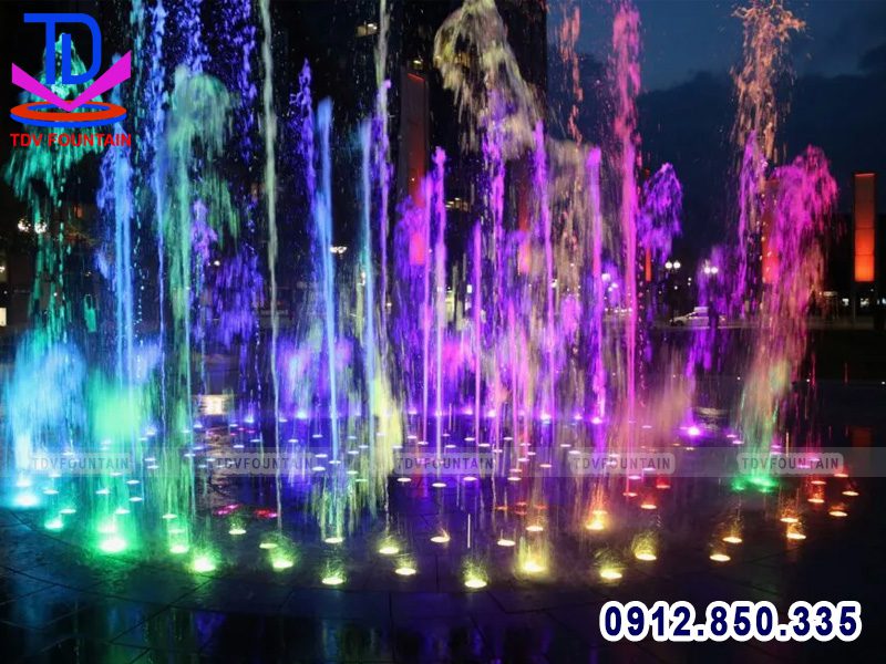Sàn nhạc nước nghệ thuật kiểu dáng tròn
