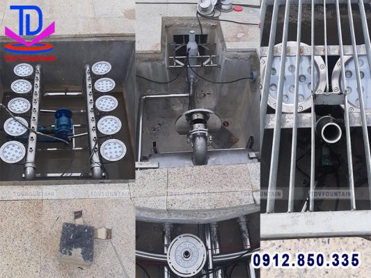 Thi công lắp đặt thiết bị nhạc nước âm sàn