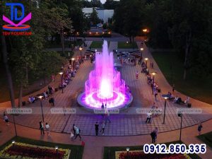 Thiết kế quảng trường nhạc nước hình tròn