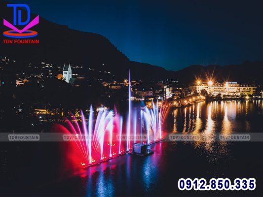Hệ thống nhạc nước nghệ thuật trên sông hồ tự nhiên