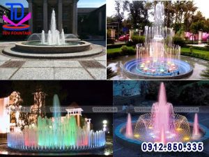 Mẫu đài phun nước hình tròn đẹp chi phí thấp