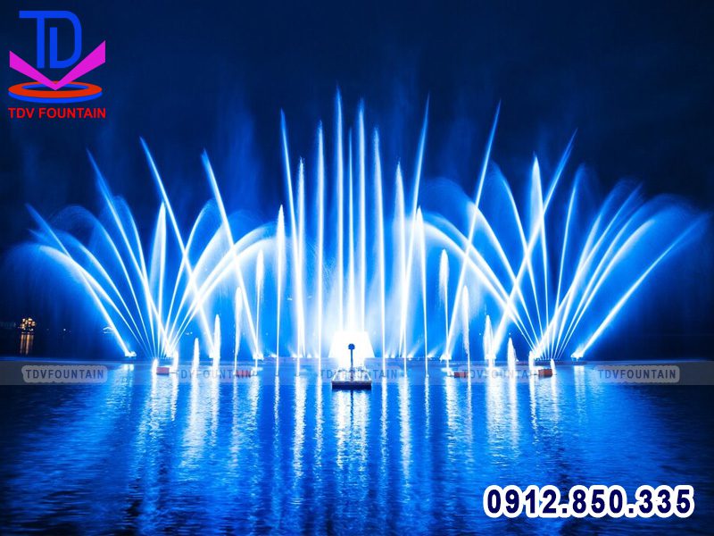 Nhạc nước phao nổi lắp trên sông hồ lớn