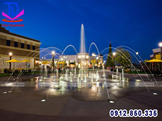 Thi công sàn phun nước lập trình