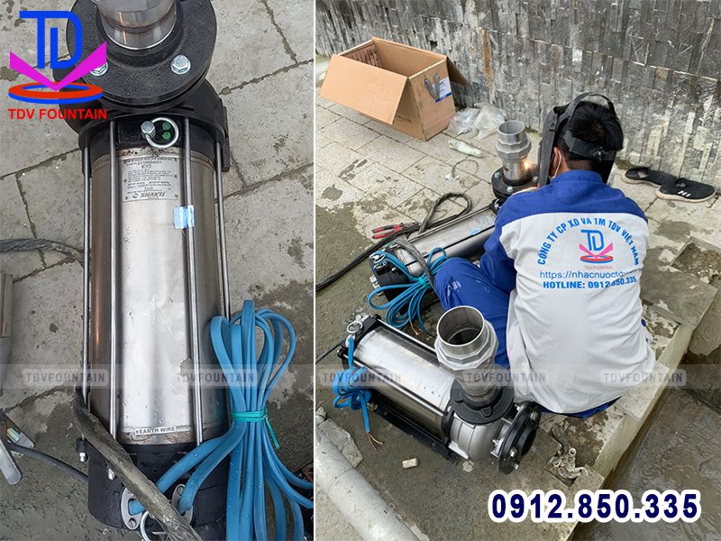 Cung cấp lắp đặt máy bơm đài phun Ấn Độ
