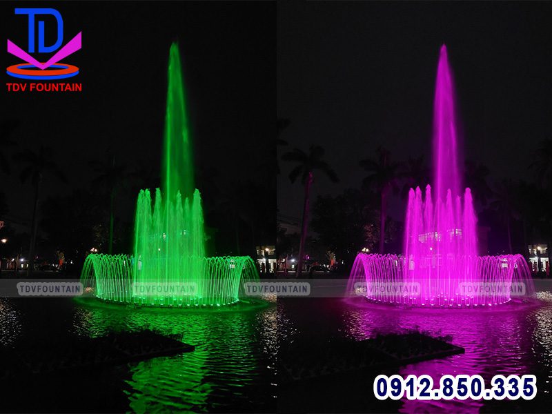 Đài phun nước phao nổi UBND Ứng Hòa