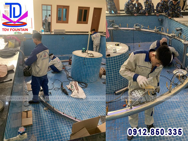 Đài phun nước trong nhà BTL Hải quân - Hải Phòng 3