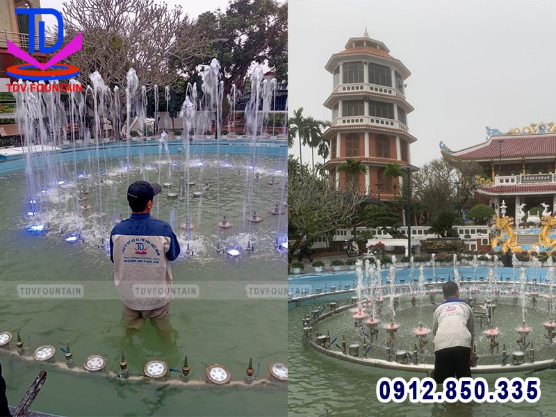 Lắp đặt đài phun nước theo nhạc tại Hà Nam