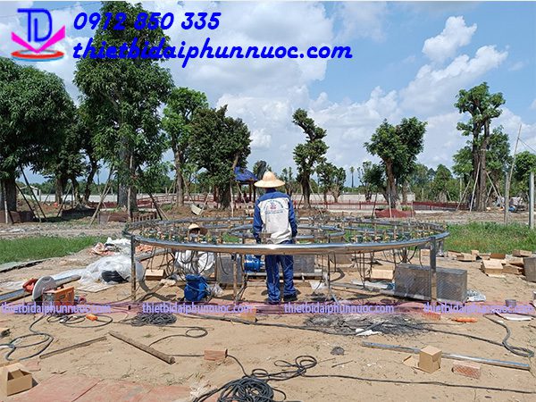 Lắp đặt thiết bị đài phun nước biệt thự tại Củ Chi