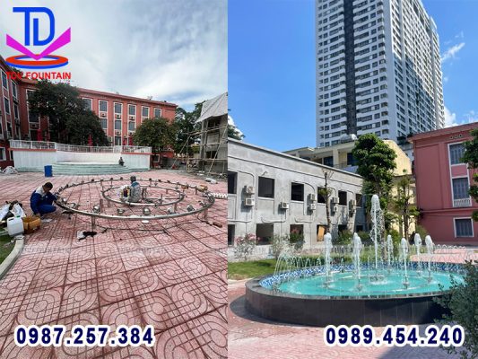 Đài phun nước trường Đại học Thủy Lợi Hà Nội 3