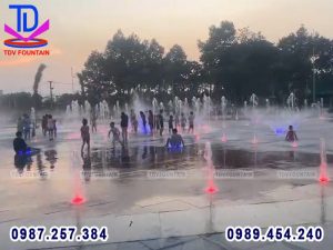 Sàn phun nước quảng trường Sadec Đồng Tháp