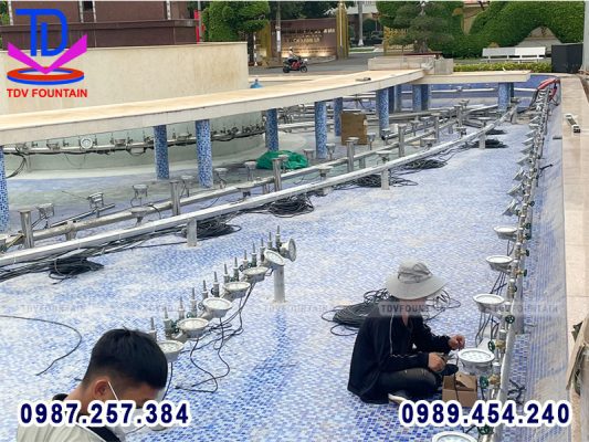 Thi công thiết bị nhạc nước tại Xuân Lộc - Đồng Nai giai đoạn 2 2